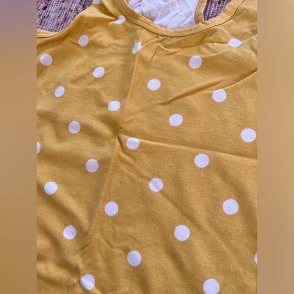 Yellow Polka Dot Tank Top - Picture 2 of 3